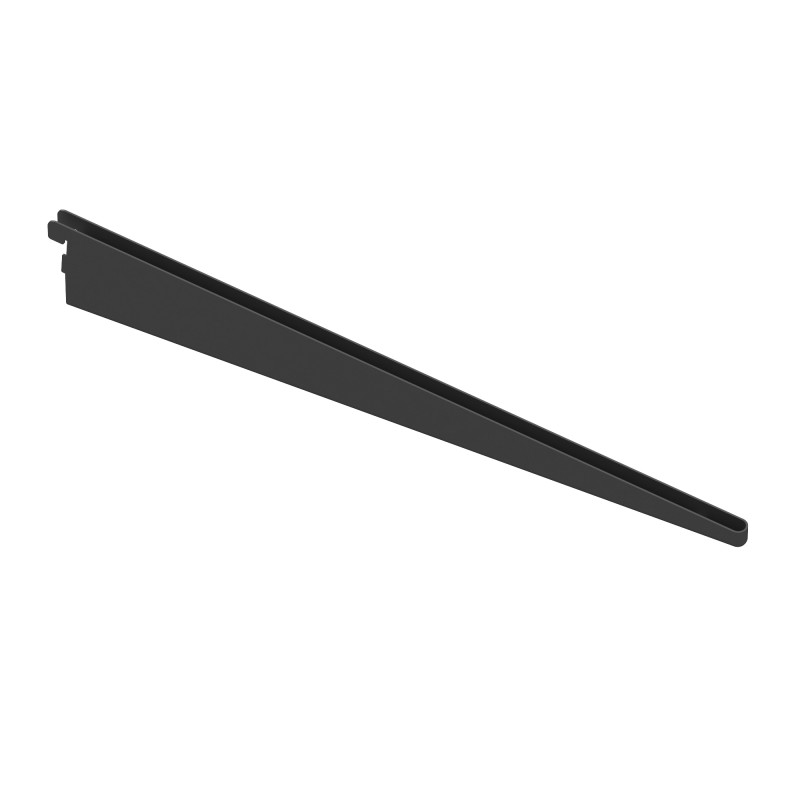 Кронштейн полок ЛДСП, L=490, Чёрный, RA