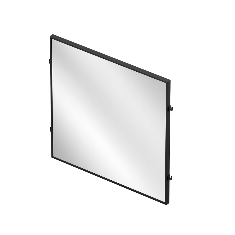 Зеркало 4мм, с защитной пленкой L=607, H=570, Чёрный матовый