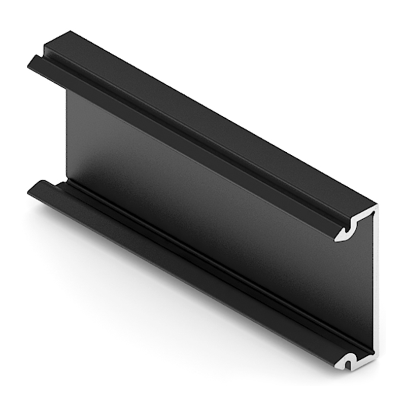 Профиль-крышка полки с подсветкой, Чёрный матовый