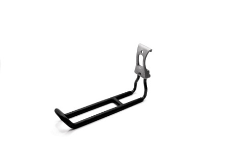 ГАРАЖ Крюк прямой, крепление рельс/стена, Металлик