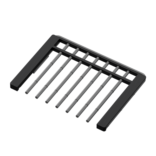 Вешалка для брюк с доводчиком, серия 460, L=607, Дер. тёмн., Мет., RU