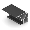Профиль верт. Flat, Черный матовый