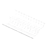 Обувница 2-ярусная стационарная, серия 460, L=607, Белый, CI