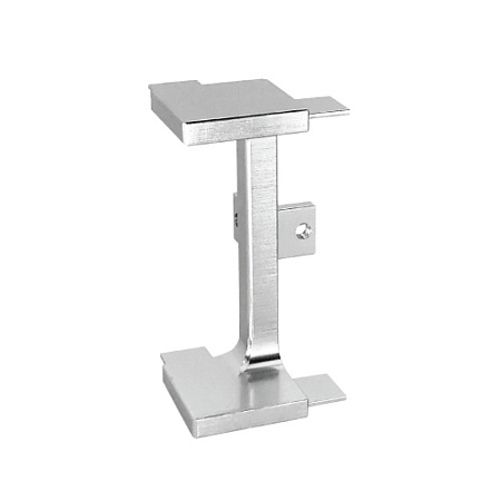 GOLA Угол внешний для профиля U для нижней базы, Серебро крац. (brush polish)