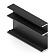 Профиль полки с подсветкой, Чёрный матовый