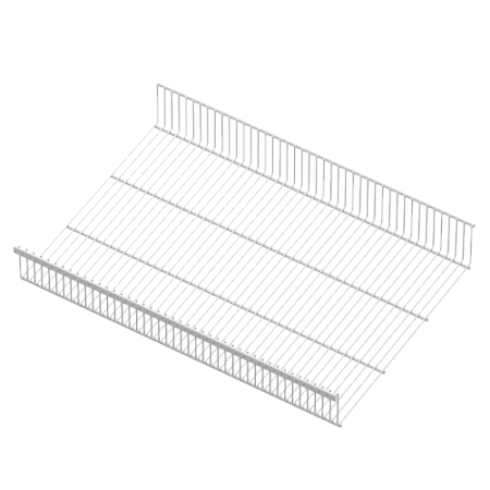 Полка-корзина проволочная, серия 460, L=607, Белый, RA