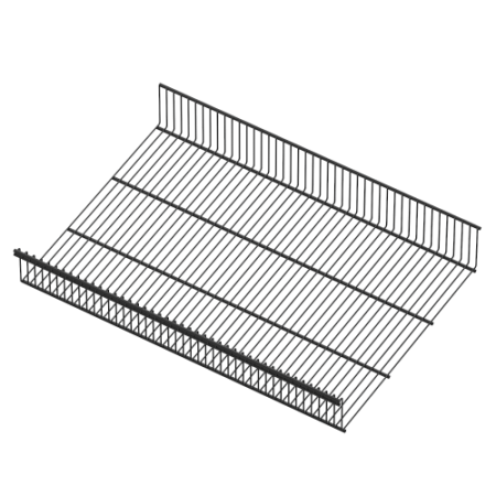 Полка-корзина проволочная, серия 460, L=607, Чёрный, RA