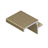 GOLA LED Профиль для верхней базы, под подсветку, врезная, для плиты 16 мм, Золото крац, L=5400