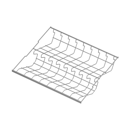 Обувница 2-ярусная стационарная, серия 460, L=450, Металлик, CI