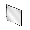 Зеркало 4мм, с защитной пленкой L=607, H=570, Чёрный матовый