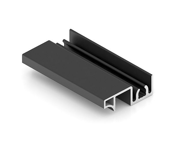 Рамка узкая SLIM, Чёрный матовый