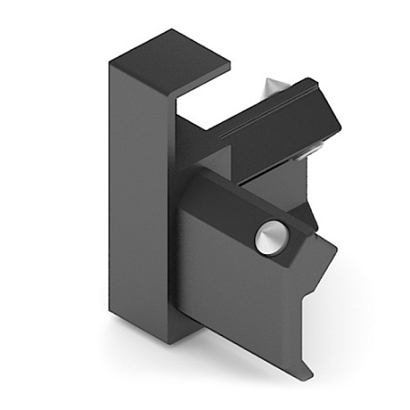 Уголки соед. полки с подсветкой, 4 шт, Чёрный матовый, CN