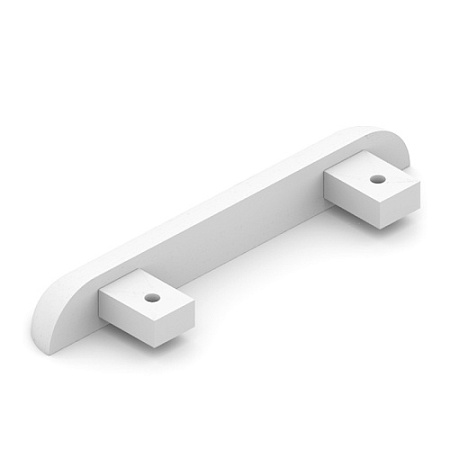 Заглушка нижней двухпол. напр., алюм., Белый мат.