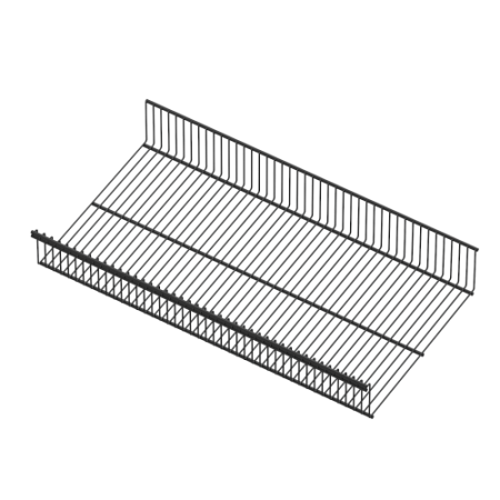 Полка-корзина проволочная, серия 360, L=607, Чёрный, RA