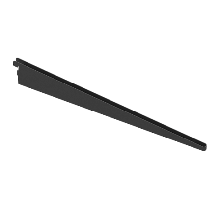 Кронштейн полок ЛДСП, L=490, Чёрный, RA